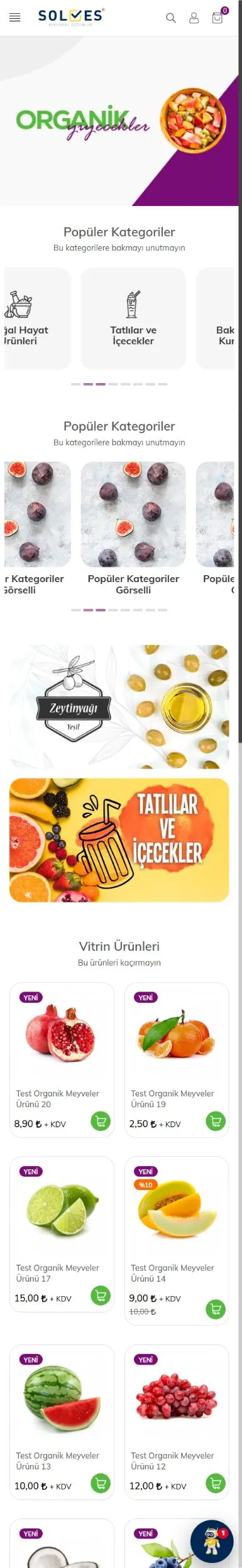 Tema 06 mobil mağaza görünümü