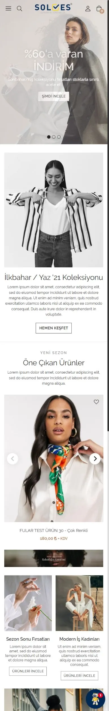 Tema 12v2 mobil mağaza görünümü
