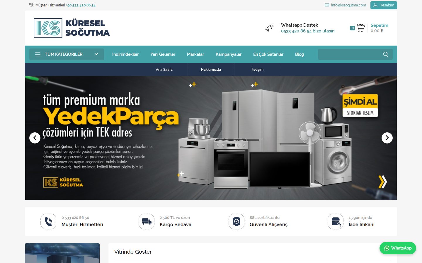 KS Soğutma canlı web sitesi